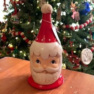 Johanna Parker Nostalgic Santa Bell Christmas decorations NIB RED WHITE